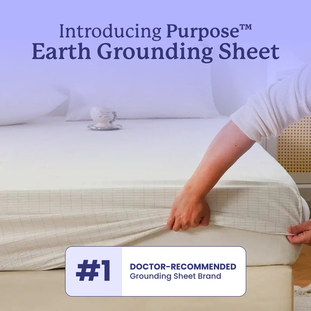 Purpose™ Earth Grounding Fitted Bed Sheet